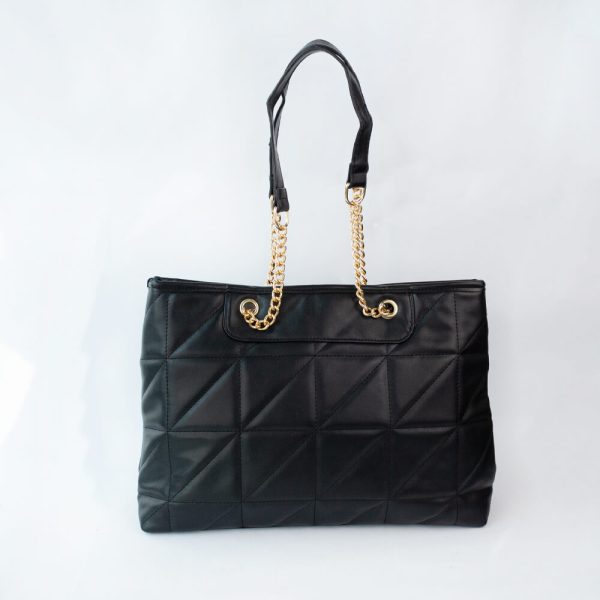 Bolso con asa dorada chanel